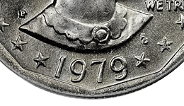 1979-P Wide Rim Anthony dollar