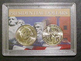 Presidential Dollar coin holder